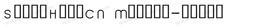 SouceHansCN Medium字体转换